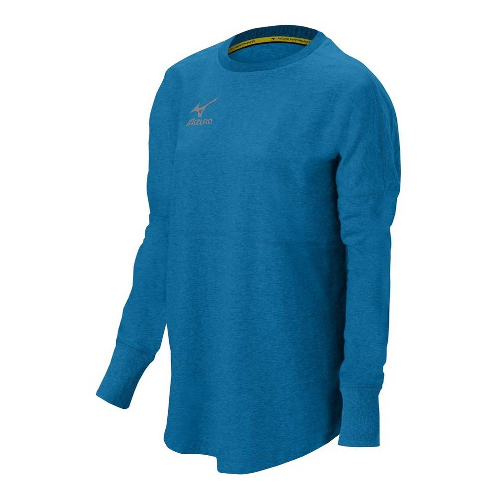 Pullover Mizuno Hitter’s Mujer Azules/Azules Claro Ofertas HAET-31025